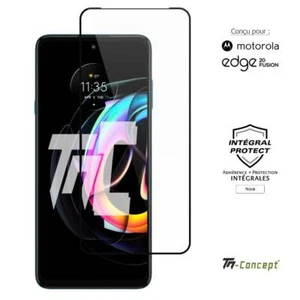 TM-Concept® Verre trempé intégral pour Motorola Edge 20 Fusion - cadre Noir - Imagen 1 de 7