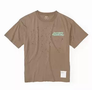 SATISFY RUNNING MothTech T Shirt Brown 0 Possessed Running Cult Member Auralite - Picture 1 of 4