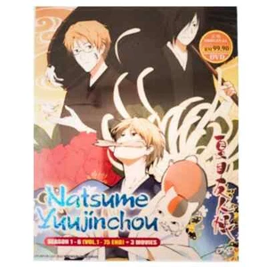 DVD Natsume's Book Of Friends Season 1-6 (1-75 End) + 3 Movies English SUB - Picture 1 of 10