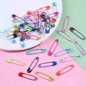 150pcs Assorted Color Safety Pins - Candy-Colored Clasps for Jewelry & Decorativ - Picture 1 of 5