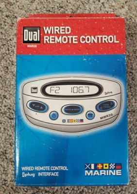Dual MWR30 Wired Marine Remote Control w/ iplug, Hardware, Wiring Open Box - Image 1 of 4