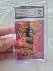 2022-23 Panini Mosaic Donovan Mitchell Thunder Road Pink Prizm 02/10 CGC 10 GEM - Picture 1 of 4