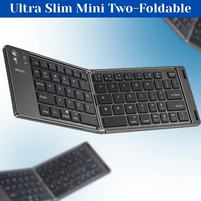 YESIDO KB27 Mini Foldable Bluetooth Keyboard – Slim Pocket Size Wireless - Image 1 of 4