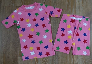 Hanna Andersson GIrls PInk Star Pajama Size 10 EUC - Picture 1 of 4