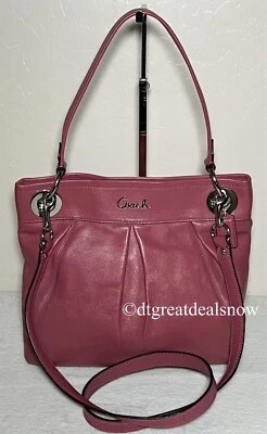Coach Ashley Leather Hippie Crossbody Shoulder Bag in Ginger Beet Medium F17605 - Imagem 1 de 4