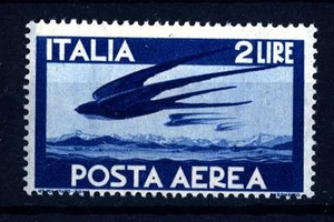 ITALIEN REP. - PA - 1945 - Serie "Democratic" - Filigr. Rad - 2 L. - Flug von r - Bild 1 von 1