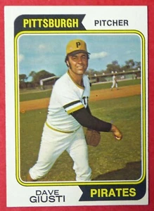 1974 Topps Dave Giusti #82 (Pirates) Ex-Mint. Excellent Mint - Picture 1 of 2