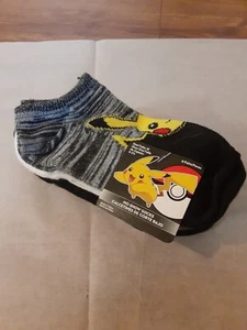 Pokemon Pikachu Boy's No Show Ankle Socks 6 Pairs Toddler & Young Boys - Picture 1 of 3
