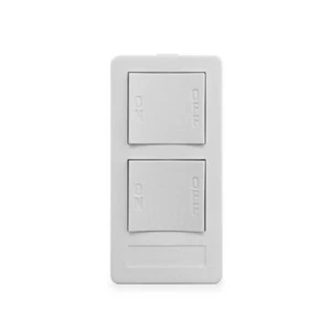 XP2-W-NS NEW STYLE 2 BUTTON KEYPAD, 2 ON/OFF, 3 SEQUENCED CODES, WHITE XP2 Versi - Picture 1 of 1