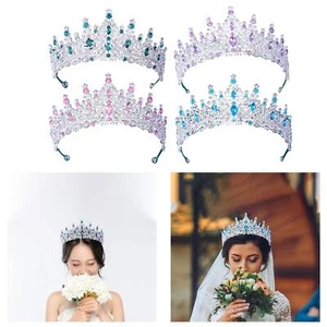 Tiara and Crown for Women Crowns Rhinestone for Girl Bride Wedding Birthday - Picture 1 of 13