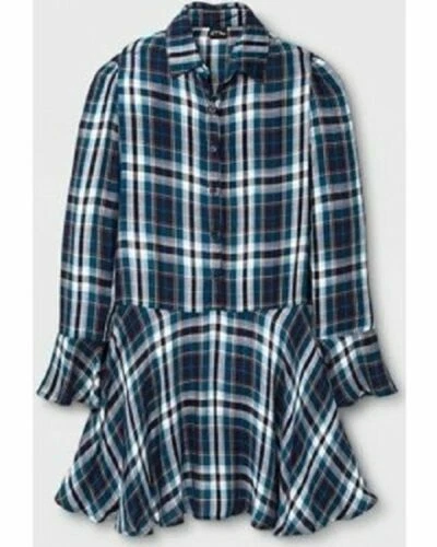 Vestido camisero a cuadros azul/verde azulado/amarillo/blanco Art Class para niñas 4-5 nuevo con etiquetas envío gratuito Foto 1 de 4