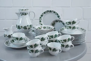 Hutschenreuther Maria Theresia Weinlaub Kaffeeservice 41 teilig für 12 Personen - Picture 1 of 19