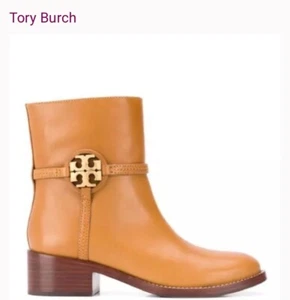 Tory Burch Miller Leather Boot Dark Tiramisu size 10 US womens - Picture 1 of 8