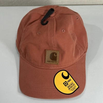 Carhartt Force Odessa Canvas Logo Cap Coral Adjustable Strapback  AH0289 - Image 1 of 3