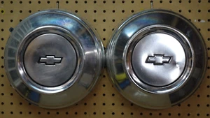 1978-1991 Chevy Impala Caprice Police Dog Dish Hubcaps 10 1/2” - Set Of 2 OEM - Picture 1 of 14