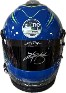 Kyle Bush Signed 2024 Zone Pouches RCR Full Size NASCAR Helmet Pristine Authen - Picture 1 of 5