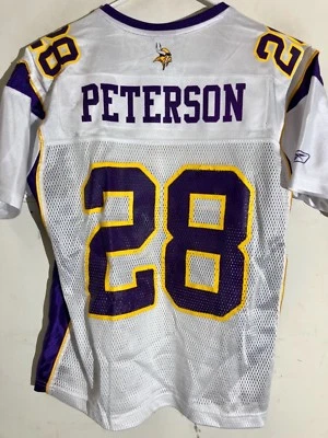 Camiseta para mujer Reebok NFL Minnesota Vikings Adrian Peterson blanca talla XL Foto 1 de 2