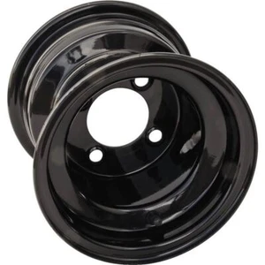 Black 8x7, 4/4, 2.5+4.5 Ocelot Steel Wheel - 847-8722-017, Fits Most Golf Carts - Picture 1 of 7