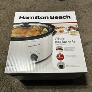 NEW Hamilton Beach 5-Quart Portable Slow Cooker Factory Sealed - Picture 1 of 3