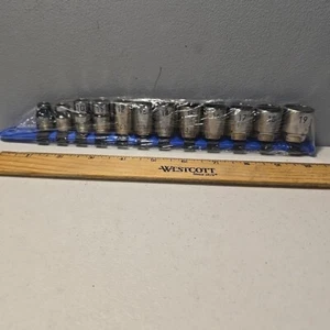 MATCO 3/8" DRIVE 12-PC METRIC 12 point SOCKET SET Shallow SBM122TA Usa (HH) - Picture 1 of 8