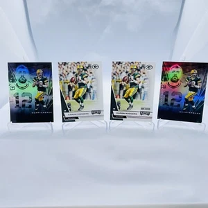2020 Playoff Aaron Rodgers RED ZONE FOIL Parallel NFL Card Packers Lo T (4) - Picture 1 of 2