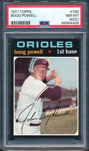 1971 Topps #700: BOOG POWELL Baltimore Orioles High # SP ~ PSA 8 oc *4409 - Picture 1 of 2