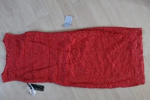 Tadashi Shoji Paprika (Coral) Sleeveless Lace Sheath Dress Size 8 NWT - Picture 1 of 5