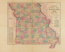 A4 Reprint of American Cities Towns States Map Missouri