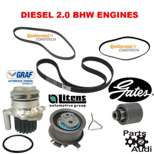 OE Engine Timing Belt Water Pump Kit Fits VW Diesel 2.0 BHW With Serp Belts - Picture 1 of 1