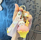 Cartoon Rabbit Keychains School Bag Car Ornament Keyring Kids Stocking Filler
