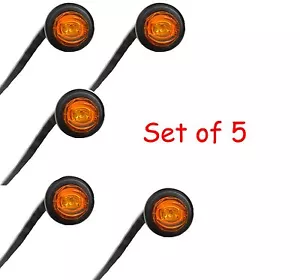 Remolque para camión 5x 3/4" mini luz LED espacio libre luz lateral marcador - Imagen 1 de 7