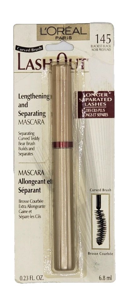 NEW L'Oréal LASH OUT LENGHTENIG & SEPARATRING MASCARA- 145 BLACKEST BLACK - Image 1 of 1
