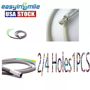 1 Pcs Dental High Speed Handpiece 2/4 Holes Handpiece Hose Tube with Connector  - Imagen 1 de 9