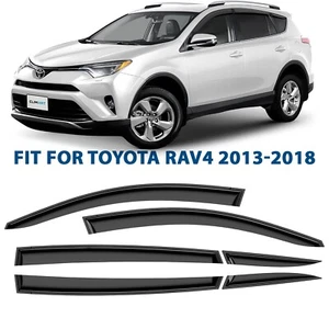 Rain Guards Vent Visors Shade for 2013-2018 Toyota RAV4 SHATTERPROOF - Picture 1 of 10