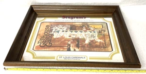 ORIGINAL 1934 ST. LOUIS CARDINALS GASHOUSE GANG MIRROR,FRAMED,20x17",SEAGRAMS :) - Picture 1 of 5