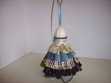 Blue & Plaid Ribbon with Black Tassel from Silvestri Kelly Paulk Collection