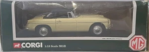 Corgi 1/18 Scale Diecast - 45201 MG MGB Roadster Primrose Yellow Diecast Model - Picture 1 of 9