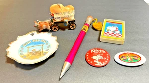 Knott's Berry Farm Buena Park Souvenirs 1960s Covered Wagon, Pen, Plate, + 1980s - Picture 1 of 16