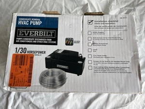 Everbilt 120-Volt Condensate Pump w/ Hose HVAC Pump 1/30 HP 1.6 GPM - Picture 1 of 5