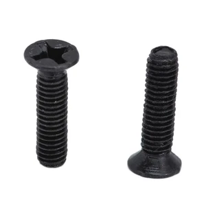 (M3*10)50Pcs Countersunk Cross Screws DIN 965 Black Galvanized Machine Screw - Picture 1 of 23