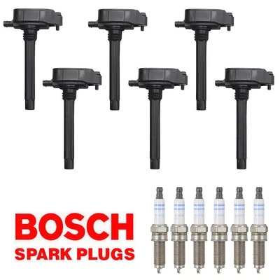 MK Ignition Coil & BOSCH Iridium Spark Plug SET For 16-25 Chrysler Dodge Jeep - Image 1 of 4