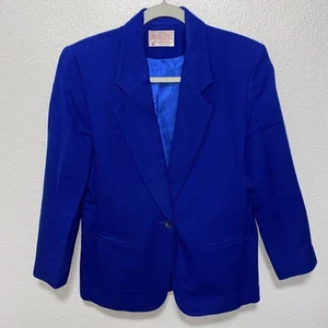 Pendleton Damen Petite Anzugjacke Größe 8P blau - Bild 1 von 7