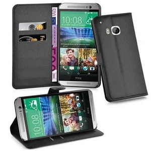 Case for HTC ONE M9 Protection Book Wallet Phone Cover Magnetic - Picture 1 of 6