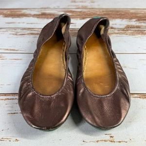 🌟 Tieks Damen Ballerinas - Größe 10 Gold Metallic - Bild 1 von 11
