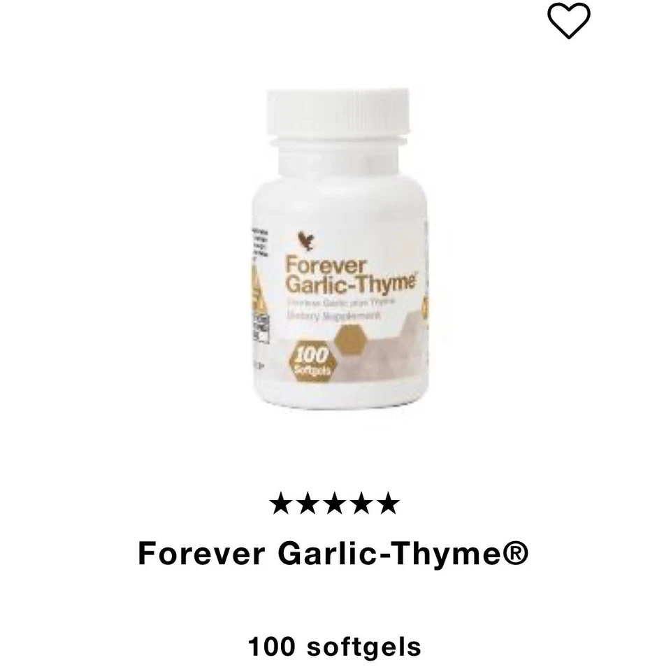 Forever Living GARLIC-THYME  100 Softgels - Free Shipping - Image 1 of 1