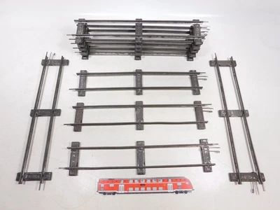 10x Märklin Gauge 1 Tin Track Piece 13 7/8in for Clockwork-Operated EF763-4 - Image 1 of 4