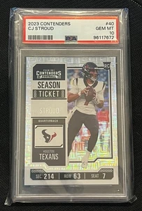 2023 Panini Contenders CJ Stroud Season Ticket Mojo Rookie Card RC #40 Texans - Picture 1 of 2