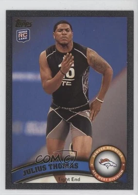 2011 Topps Black /55 Julius Thomas #132 Rookie RC - Image 1 of 2