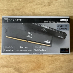 TEAMGROUP T-CREATE CLASSIC 32GB (2 x 16GB) PC5-48000 (DDR5-6000) DIMM Arbeitsspeicher... - Bild 1 von 5
