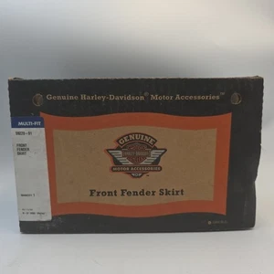 Harley Davidson Chrome Front Fender Skirt 59228-91 pull off part NOS - Picture 1 of 4